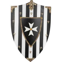 Zdjęcie Dekoracyjna tarcza rycerska zakonu kawalerów maltańskich