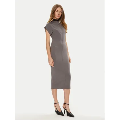 Zdjęcie ACCESS FASHION Sukienka koktajlowa 44-3311-504 Szary Slim Fit