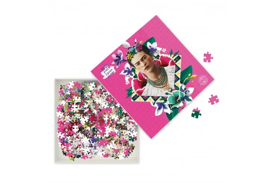 obrazek 3 Puzzle dla dorosłych  - Frida Kahlo (różowa) - Flame Tree Publishing