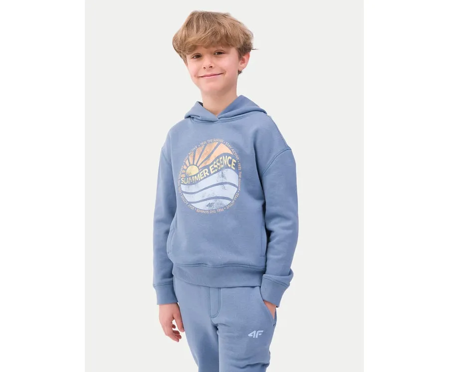 obrazek 1 4F Bluza 4FJWSS24TSWSM0935 Niebieski Regular Fit