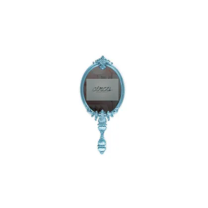 Picture A magical blue mirror with an invisible TV