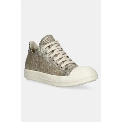 Zdjęcie Rick Owens tenisówki Low Sneaks kolor złoty DS01E3802.SGMC