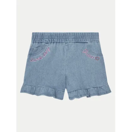 Zdjęcie Guess Szorty jeansowe K5GD04 D5160 Niebieski