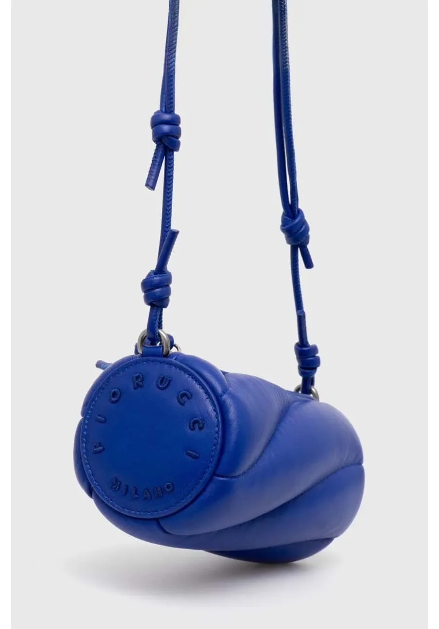 obrazek 1 Fiorucci torebka skórzana Electric Blue Leather Mini Mella Bag kolor niebieski U01FPABA002LE04BL06