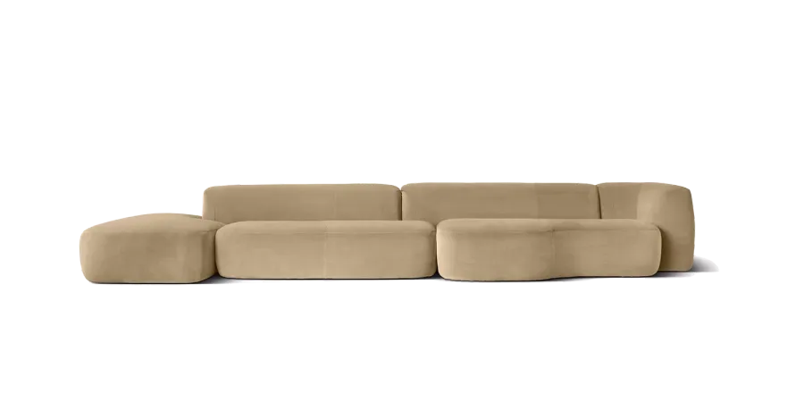 obrazek 1 Brązowa stylowa sofa do salonu – Daytona