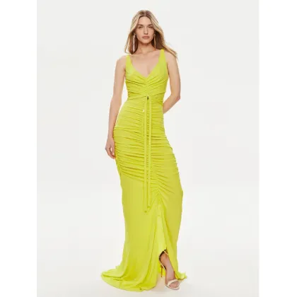 Zdjęcie Elisabetta Franchi Sukienka wieczorowa AB-590-42E2-V780 Zielony Slim Fit