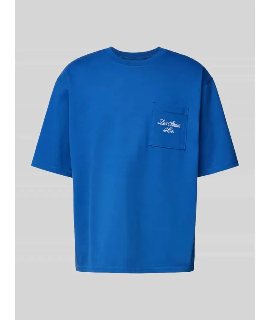 obrazek 1 T-shirt o kroju oversized z okrągłym dekoltem