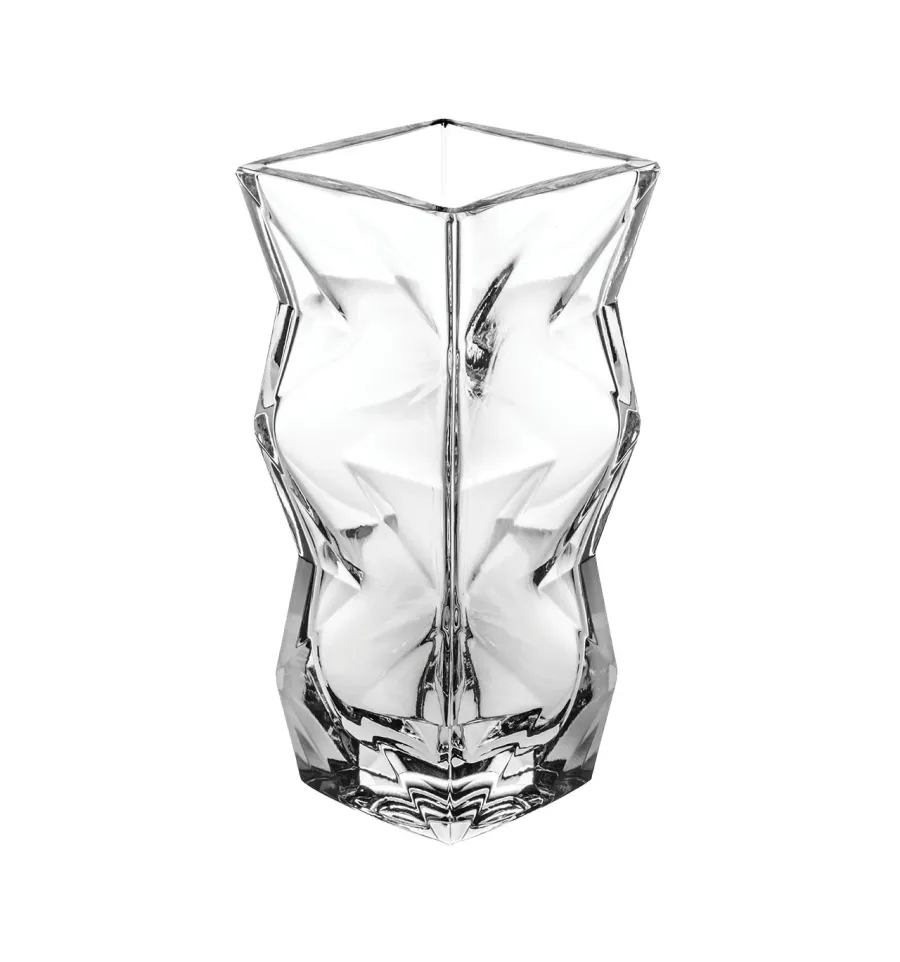 obrazek 1 Nowoczesny kryształowy wazon Fractal o kształcie inspirowanym geometrią fraktalną w prezentowym pudełku - Vista Alegre