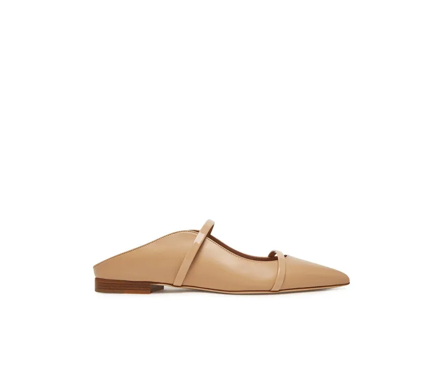 obrazek 1 MALONE SOULIERS Klapki Maureen Flat 327 Beżowy