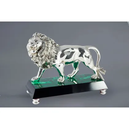 Zdjęcie Oryginalna figura lwa idealna do ozdoby salonu lub biura - ArtBe