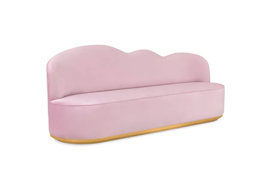 obrazek 2 Różowa sofa dziecięca w kształcie chmury
