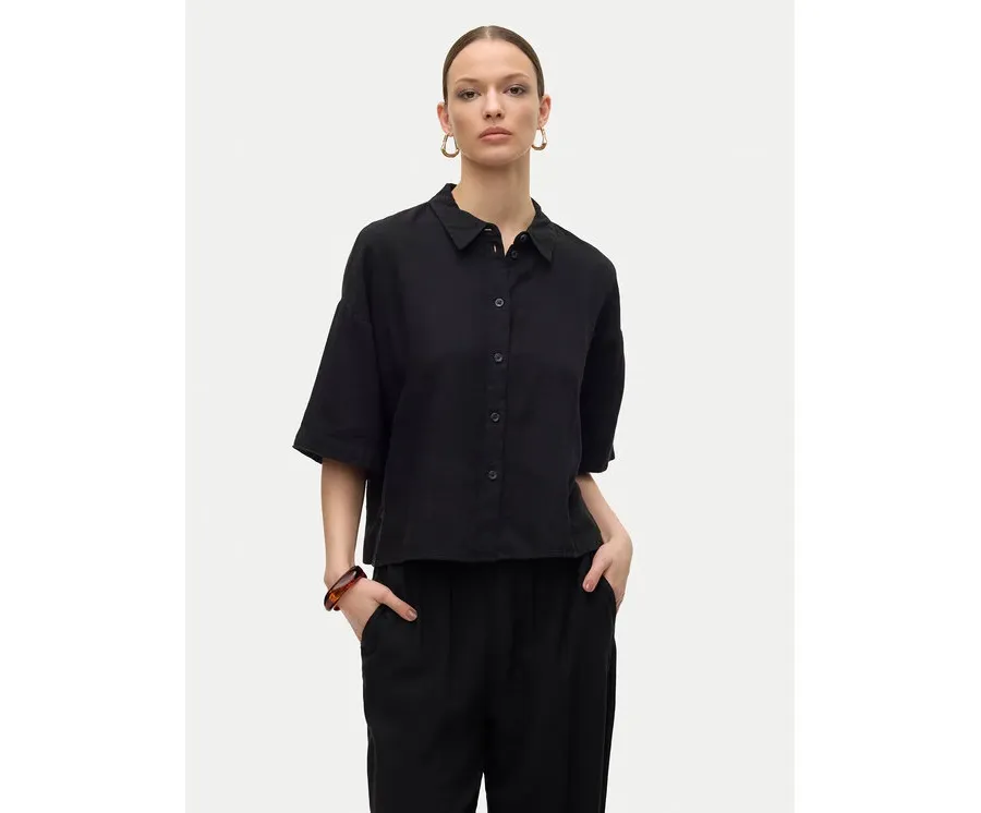obrazek 1 Vero Moda Koszula Linn 10306820 Czarny Relaxed Fit