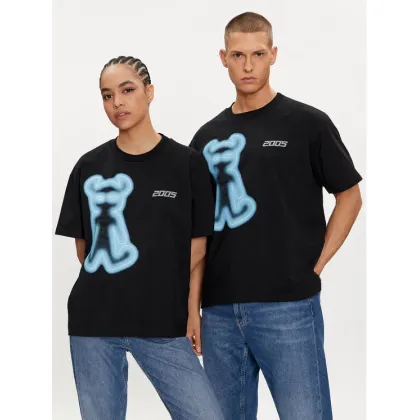 Zdjęcie 2005 T-Shirt Unisex Airbrushed Horned Lucy Czarny Relaxed Fit