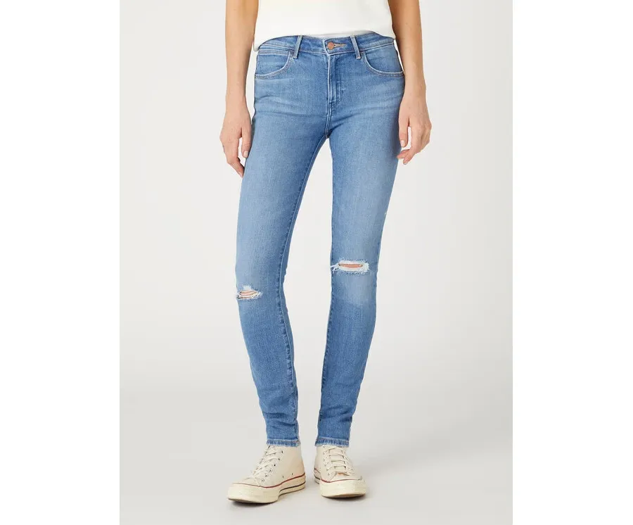 obrazek 1 Wrangler Jeansy W28KXR37T 112332352 Niebieski Skinny Fit