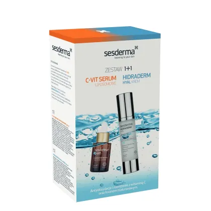 Zdjęcie Sesderma Zestaw (C-Vit Serum Liposomowe 30ml + Hidraderm Hyal Krem 50ml)