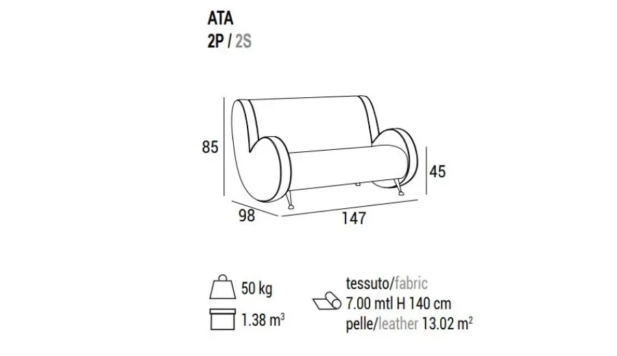 obrazek 5 Elegancka sofa z kolekcji Ata od włoskiej marki