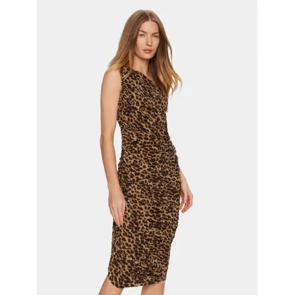 Zdjęcie NORMA KAMALI Sukienka koktajlowa KK4223PL667438 Brązowy Slim Fit