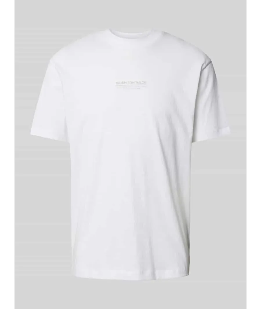 obrazek 1 T-shirt o kroju relaxed fit z czystej bawełny