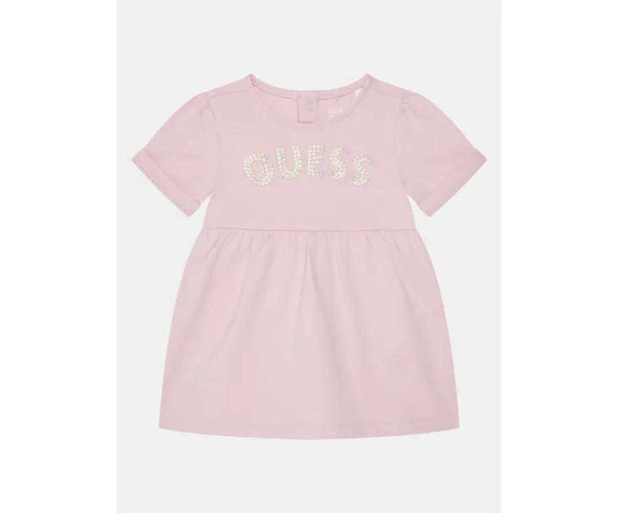 obrazek 1 Guess Komplet bluzka i półśpiochy S5RG03 KAN04 Różowy