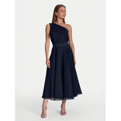 Zdjęcie Swing Sukienka koktajlowa 5AI01500 Granatowy Regular Fit