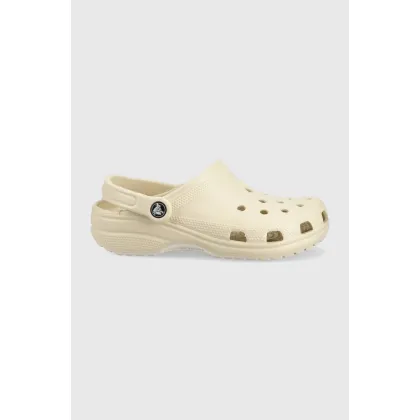 Zdjęcie Crocs klapki Classic damskie kolor beżowy 10001