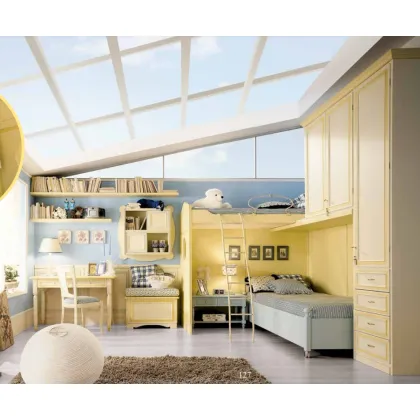 Zdjęcie Włoskie dziecięce łóżko do dziecięcego pokoju 120x195cm- Ferretti e Ferretti
