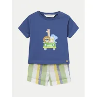 Zdjęcie Mayoral Komplet t-shirt i spodenki 1223 Kolorowy Regular Fit