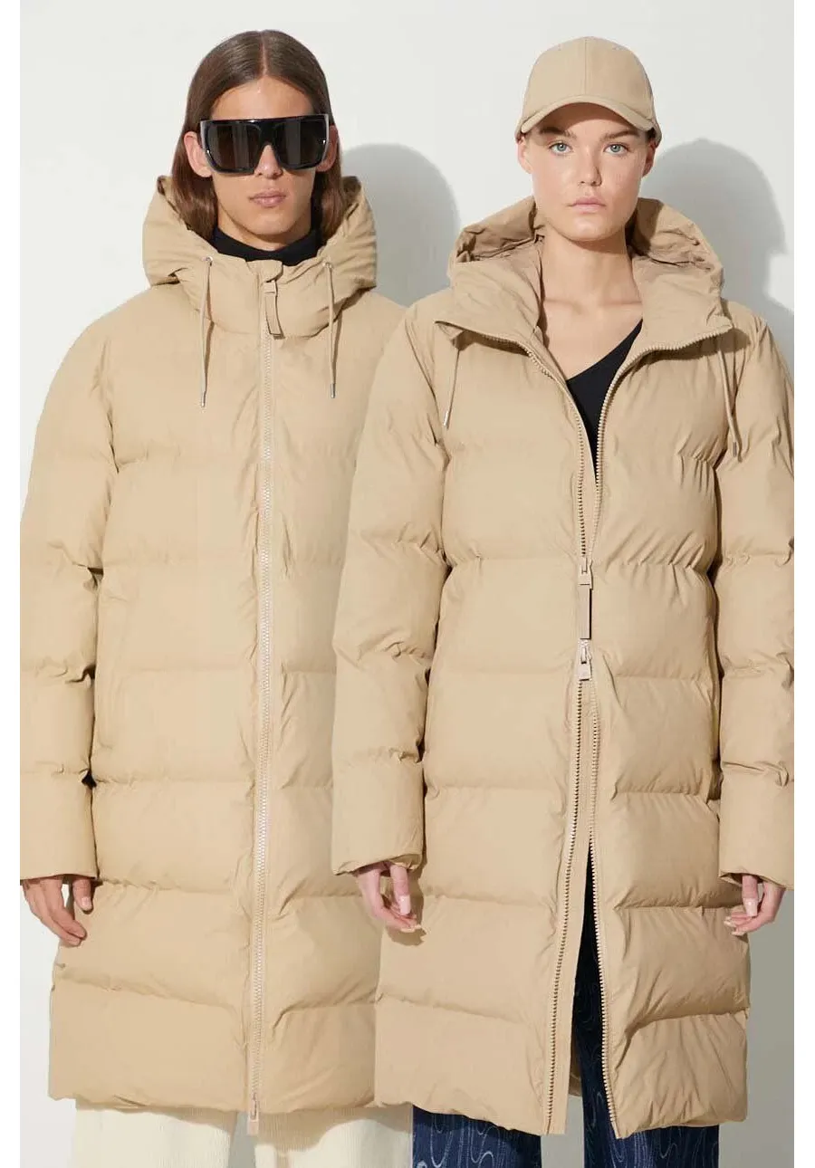 obrazek 1 Rains kurtka 15130 Jackets kolor beżowy zimowa