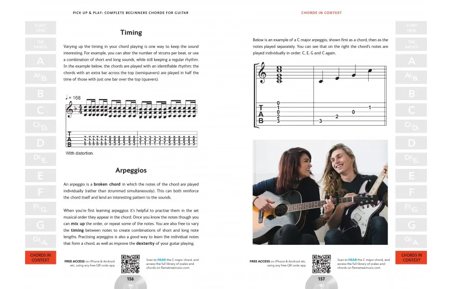 obrazek 3 Poradnik Kompletne akordy dla początkujących na gitarę (ucz się i zagraj) - Flame Tree Publishing