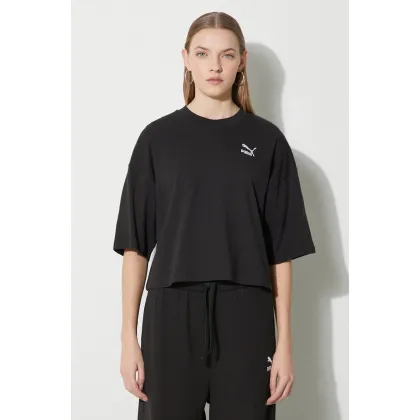 Zdjęcie Puma t-shirt bawełniany damski kolor czarny 624226