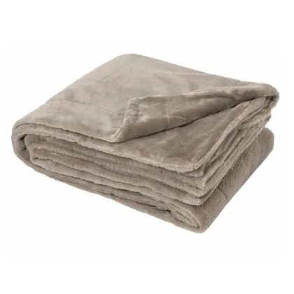 Zdjęcie Francuski ciepły koc Mellow Chanvre do sypialni