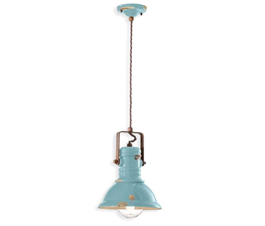 obrazek 2 Piękna stylowa włoska lampa wisząca Industrial