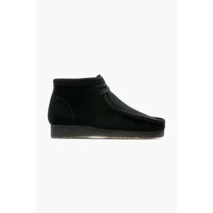 Zdjęcie Clarks Originals półbuty zamszowe Wallabee Boot męskie kolor czarny 26155517