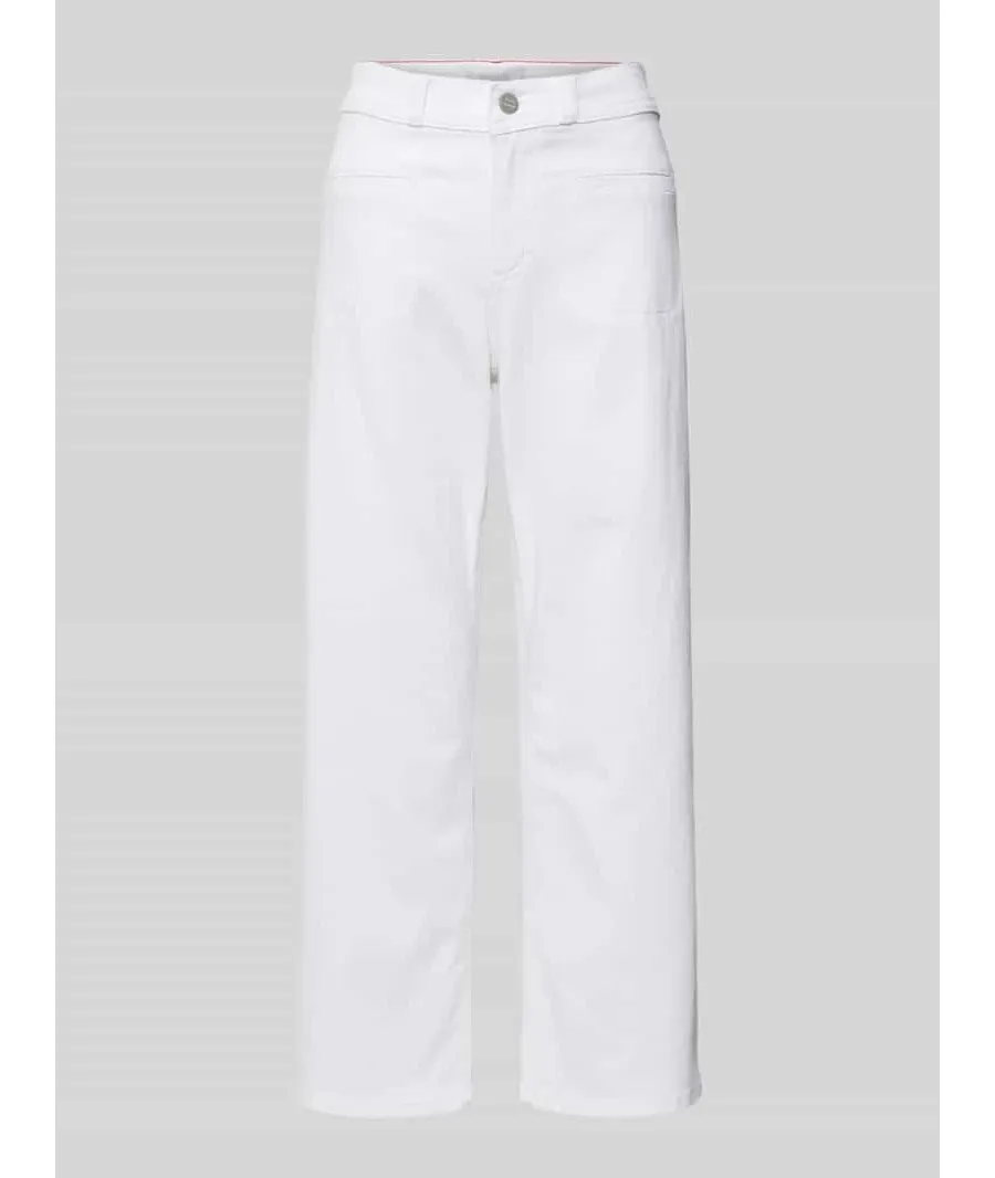 obrazek 1 Jeansy z prostą nogawką i kieszeniami z wypustką model ‘Linn’