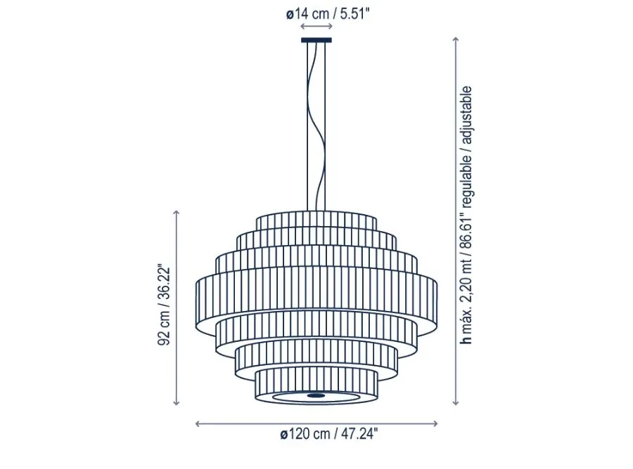 obrazek 3 Stylowa lampa wisząca Mos o eleganckim wyglądzie