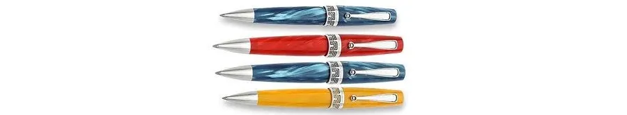 obrazek 3 Miya Ballpoint Pen Czerwony Celluloid Montegrappa