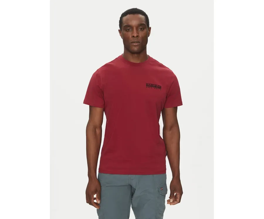 obrazek 1 Napapijri T-Shirt S-Vignoni NP0A4ILX Czerwony Regular Fit