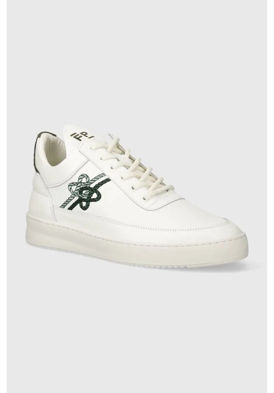 obrazek 1 Filling Pieces sneakersy skórzane Low Top Gowtu kolor biały 10133921901