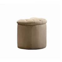 Picture Stylish Italian padded pouffe