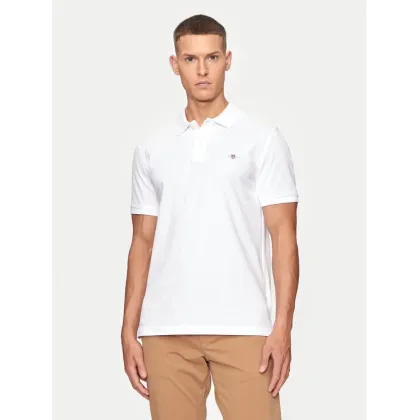 Zdjęcie Gant Polo Shield 2220 Biały Slim Fit