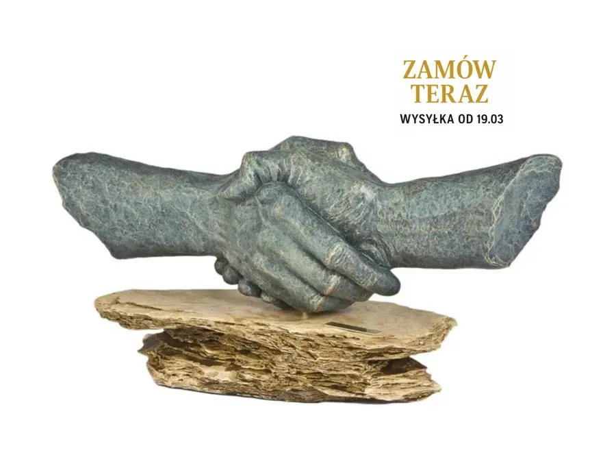 obrazek 1 Uścisk dłoni - rzeźba na prezent dla szefa!