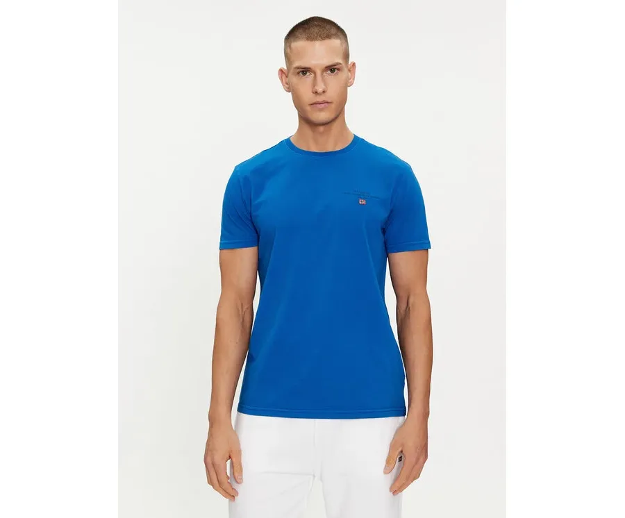 obrazek 1 Napapijri T-Shirt Selbas NP0A4GBQ Niebieski Regular Fit