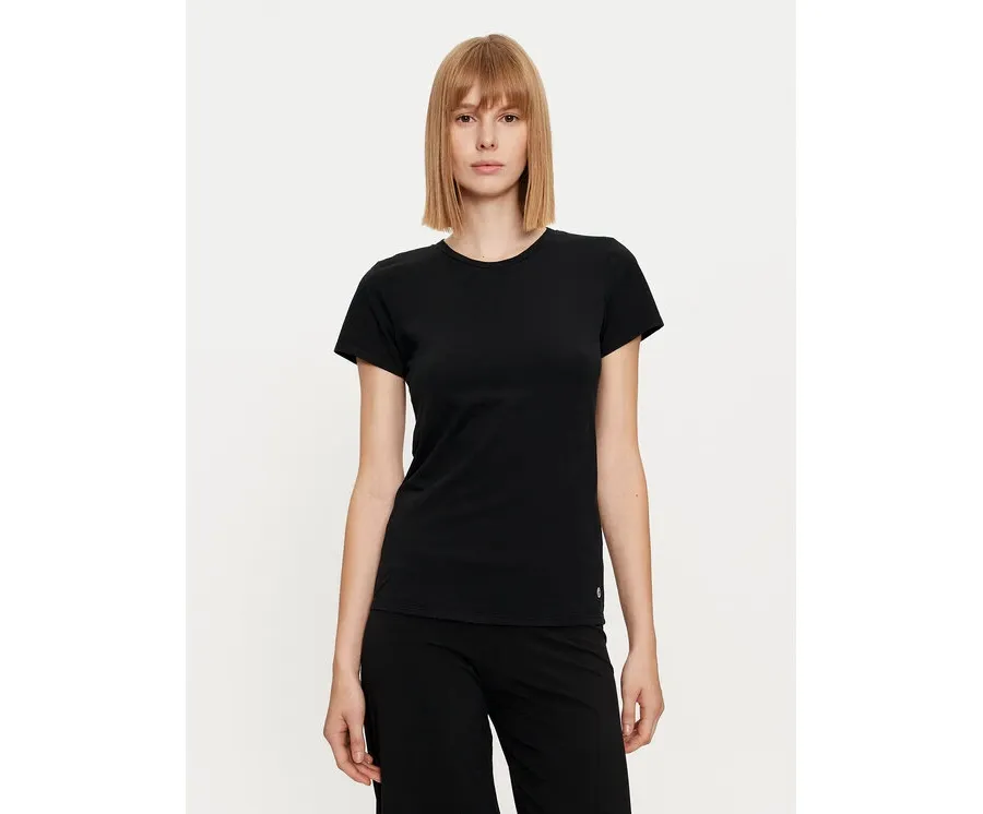 obrazek 1 Deha T-Shirt A00150 Czarny Regular Fit