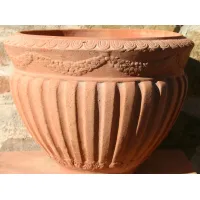 Picture Decorative flower pot made in antique style - Fornace Masini