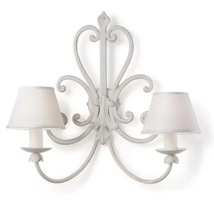 Zdjęcie Elegancki biały kinkiet do gabinetu - Euro Lamp Art