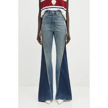 Zdjęcie Rick Owens DRKSHDW jeansy Bolan Banana damskie high waist DS01E3301.SDWB