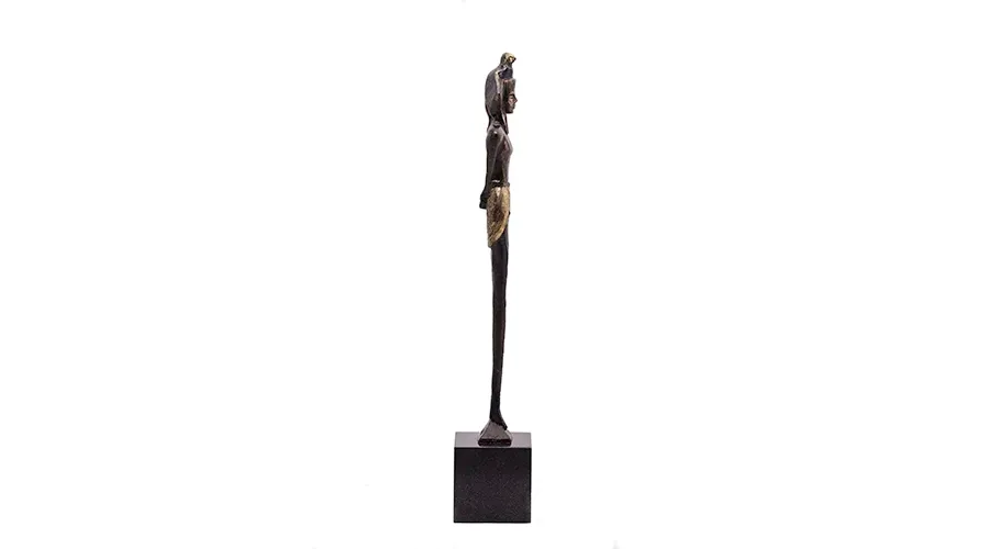 obrazek 2 Wyjątkowa statuetka faraona z brązu