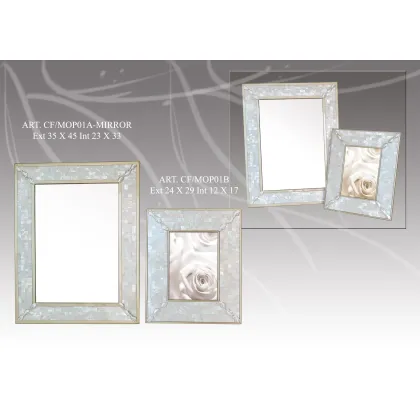 Picture A gold-plated practical mirror for luxurious interiors