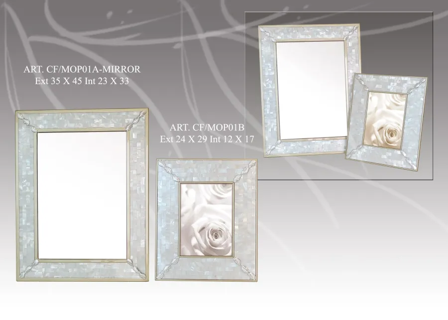 obrazek 1 Złocone praktyczne lustro do luksusowych wnętrz