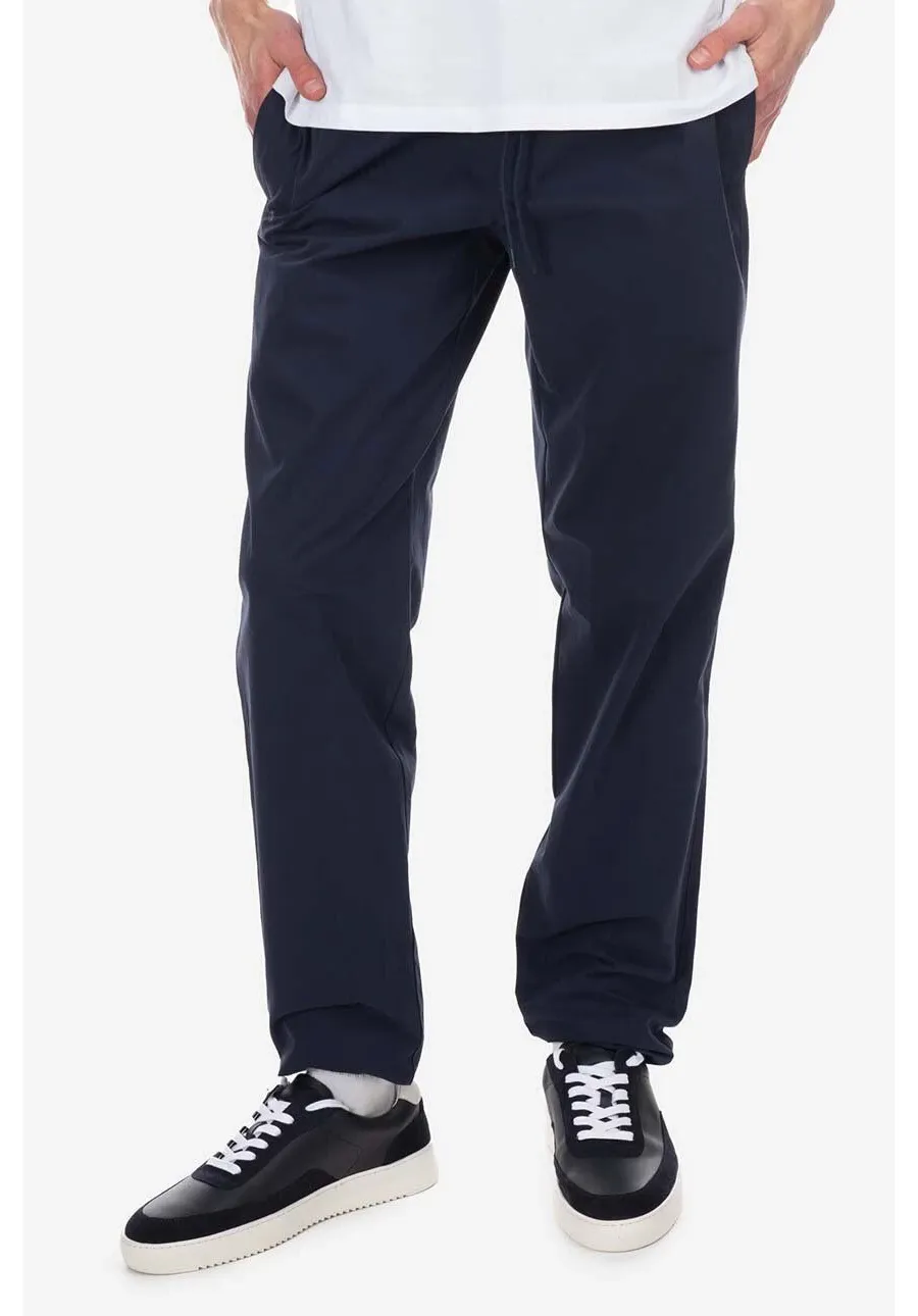 obrazek 1 A.P.C. spodnie bawełniane kolor granatowy proste COGBM.H08354-MARINE